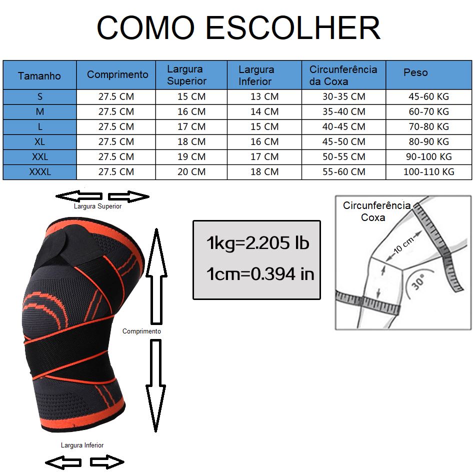 Joelheira de Compressão Ortopédica